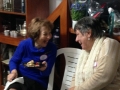 Toby laughing with Vivian